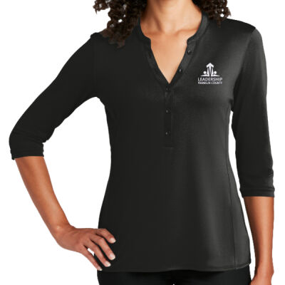 Port Authority Ladies UV Choice Pique Henley Thumbnail